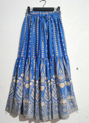 New arrival big swing skirt Bohemian holiday high waist beach skirt
