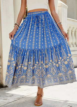 New arrival big swing skirt Bohemian holiday high waist beach skirt