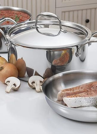 Meyer Accolade Stainless Steel Cookware Set, 10-Piece, Made in Canada