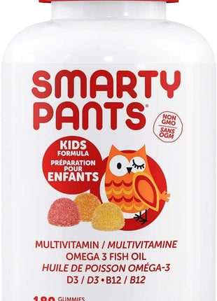 Smarty Pants Kids Formula Multivitamin/Omega-3 Fish Oil, 180 Gummies