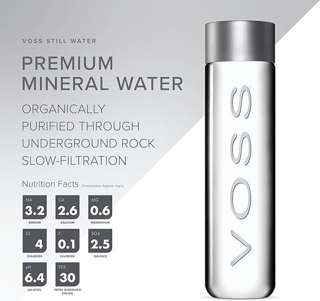Voss Artesian Still Water, Still Water - 12 of 850 ml. (Total 10200 ml.)